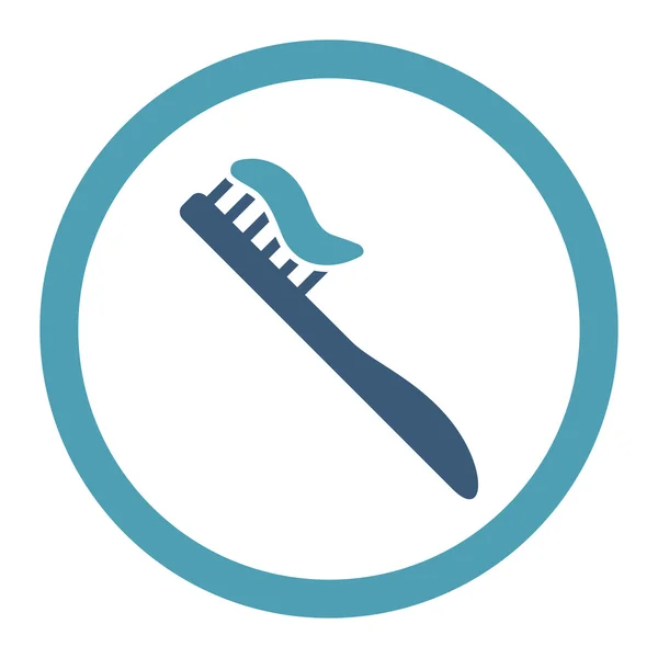 Tooth Brush Rounded Raster Icon — Stock Photo, Image