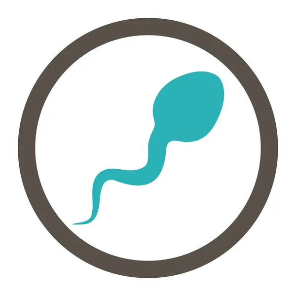 Spermatozoon Rounded Raster Icon — Stock Photo, Image