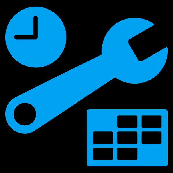 Datum und Uhrzeit Setup-Symbol — Stockvektor