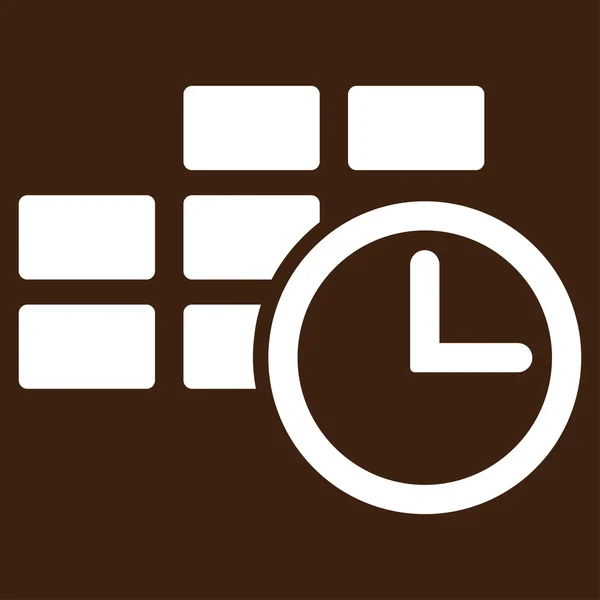 Icono de conjunto de datos de tiempo — Vector de stock