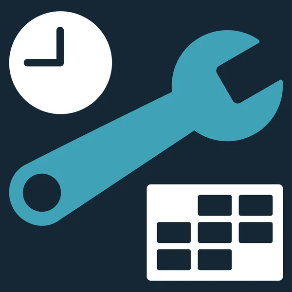 Datum und Uhrzeit Setup-Symbol — Stockvektor