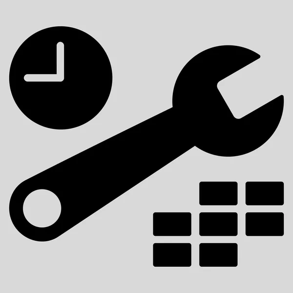 Datum und Uhrzeit Setup-Symbol — Stockvektor