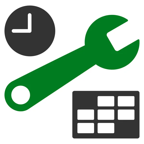 Ícone de configuração de data e hora — Vetor de Stock