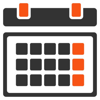 Ders programı düz simgesi