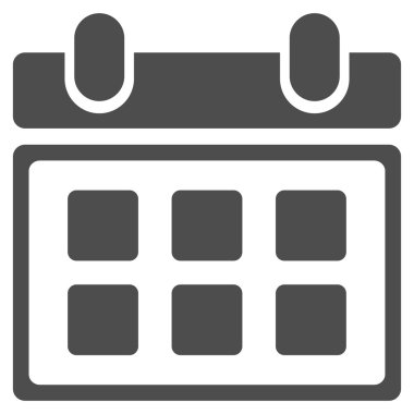 Ders programı düz simgesi