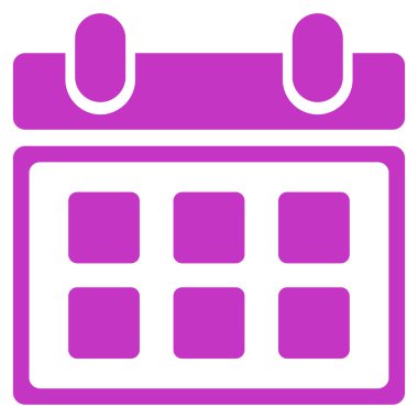 Randevu düz simgesi