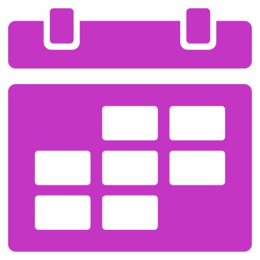 Randevu düz simgesi