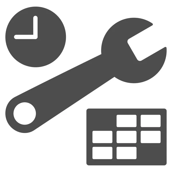 Datum und Uhrzeit Setup-Symbol — Stockvektor