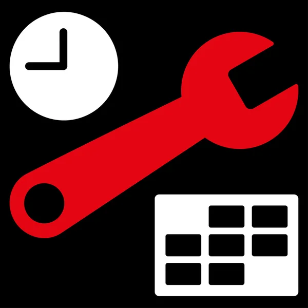Datum en tijd installatie-pictogram — Stockfoto
