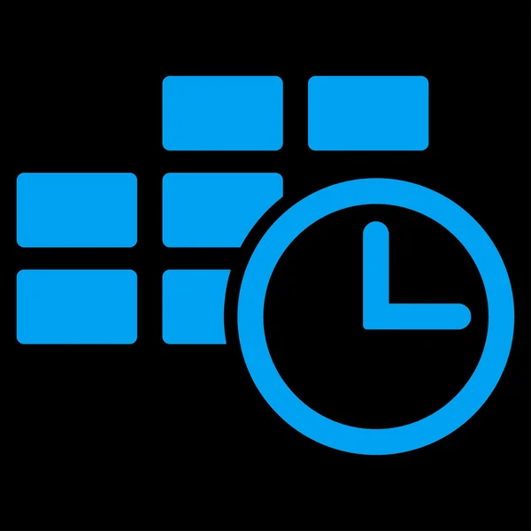 Czas ikona zestawu danych — Zdjęcie stockowe