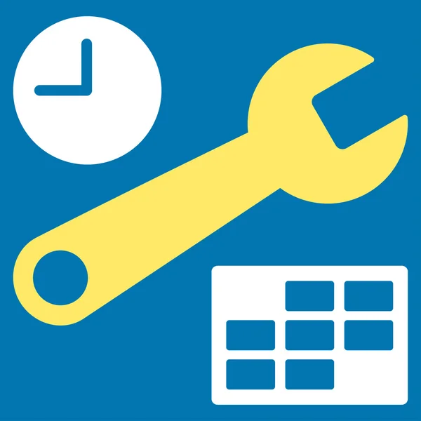 Date And Time Setup Icon — Stock Photo, Image