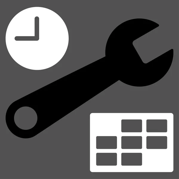 Datum und Uhrzeit Setup-Symbol — Stockfoto
