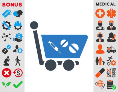 İlaç Alışveriş Aracı Simgesi