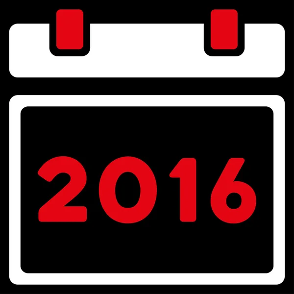 2016 εικονίδιο ημερολογίου — Διανυσματικό Αρχείο