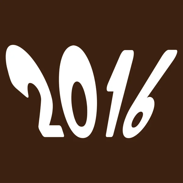 Icono del año 2016 — Vector de stock