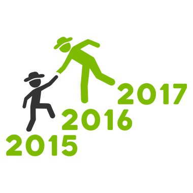 Yıl yardım etmek Guys simgesi