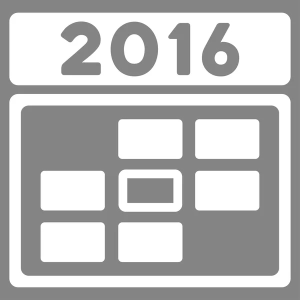 2016 Date Icon — Stock Vector