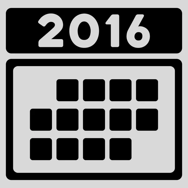 Ikona kalendarz 2016 miesiąca — Wektor stockowy