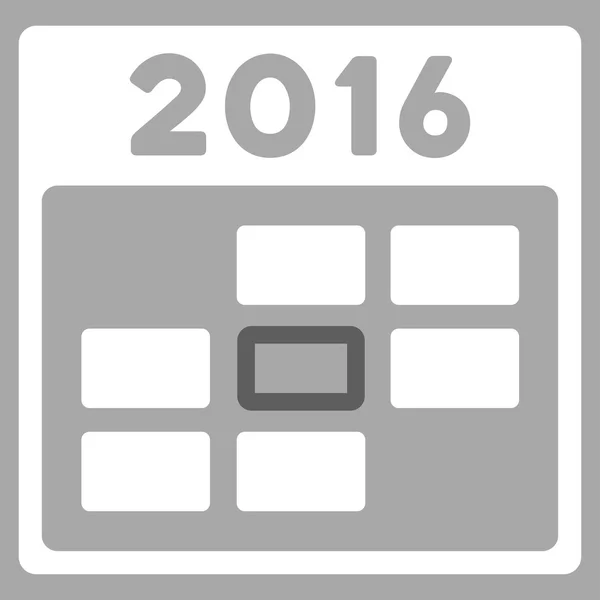 2016 Піктограма зв'язування дати — стоковий вектор