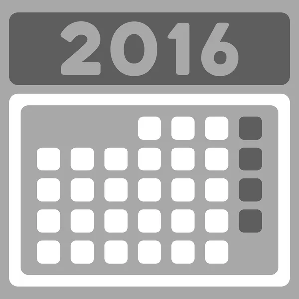 2016 měsíc organizátor ikona — Stockový vektor