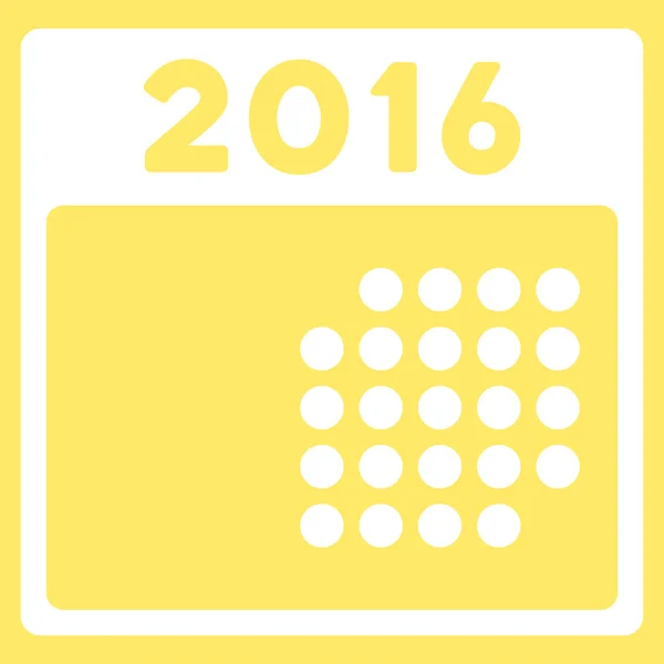 2016 Mes Organizador Icono — Vector de stock