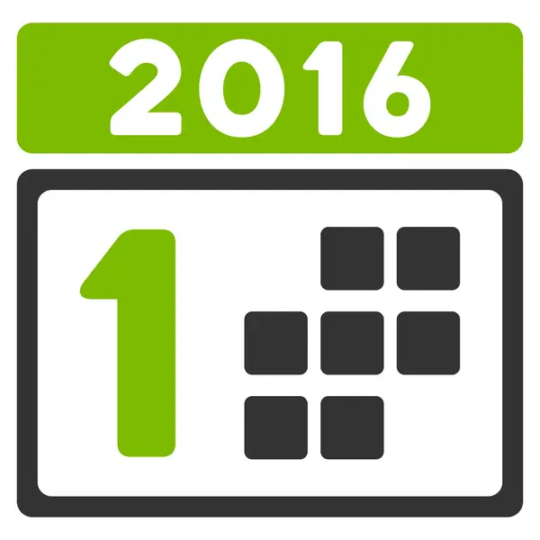 2016 день значок — стоковий вектор
