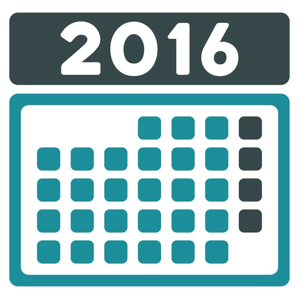 Ikona mianowania miesiąc 2016 — Wektor stockowy
