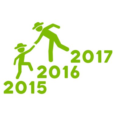 Yıl yardım etmek Guys simgesi