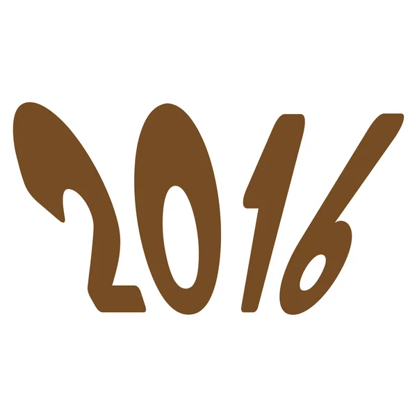 Значок 2016 році — стоковий вектор