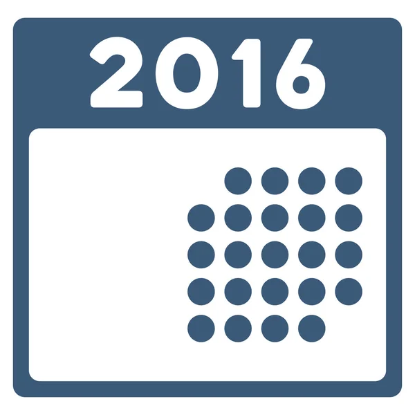 Icono del Plan Mes 2016 — Vector de stock