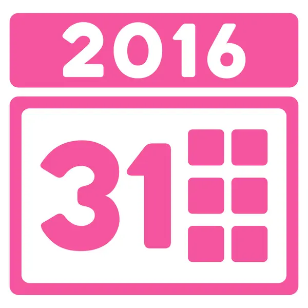 2016 miesiąc ikona — Wektor stockowy