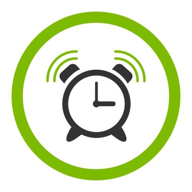 Çalar saat yüzük yuvarlak vektör simgesi