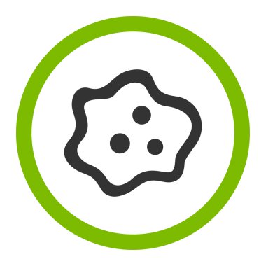 Amip yuvarlak vektör simgesi