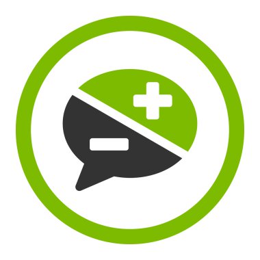 Bağımsız değişkenler yuvarlak vektör simgesi