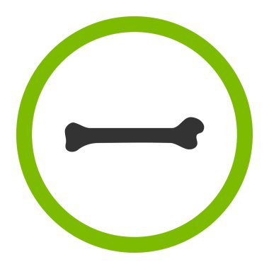 Kemik yuvarlak vektör simgesi