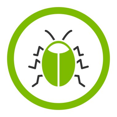 Hata yuvarlak vektör simgesi