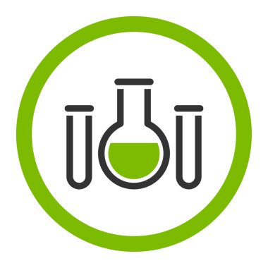 Kimyasal damarları yuvarlak vektör simgesi