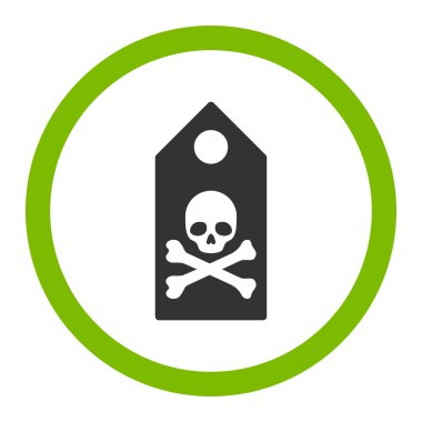 Ölüm işareti vektör simge yuvarlak