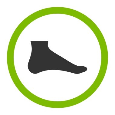 Ayak yuvarlak vektör simgesi