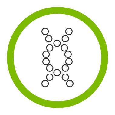 Genom yuvarlak vektör simgesi