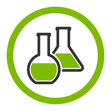 Cam şişeler yuvarlak vektör simgesi