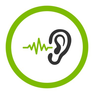 Yuvarlak vektör simge dinle