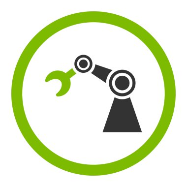 Manipülatör yuvarlak vektör simgesi