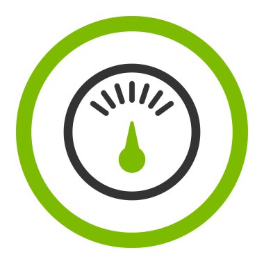 Ölçer yuvarlak vektör simgesi