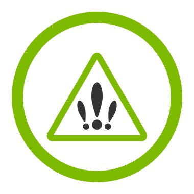 Birden fazla sorun yuvarlak vektör simgesi