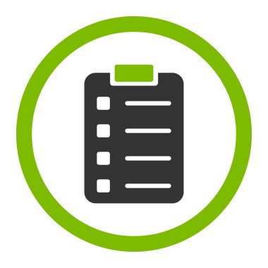 Pad Form yuvarlak vektör simgesi