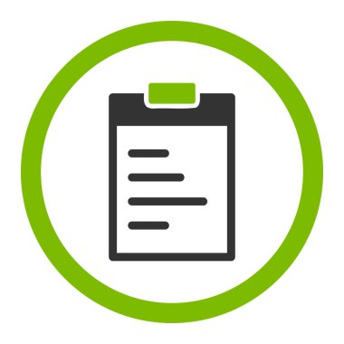 Pad metin yuvarlak vektör simgesi