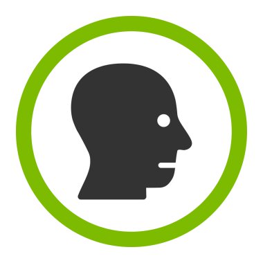 Hasta başı yuvarlatılmış vektör simgesi