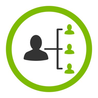 Hasta ilişkileri yuvarlak vektör simgesi