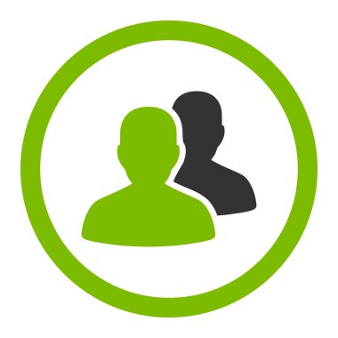 Hastalar yuvarlak vektör simgesi